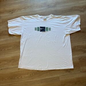 Y2K Nike Air embroidered logo white tee men XL vintage made in Mexico Authentic